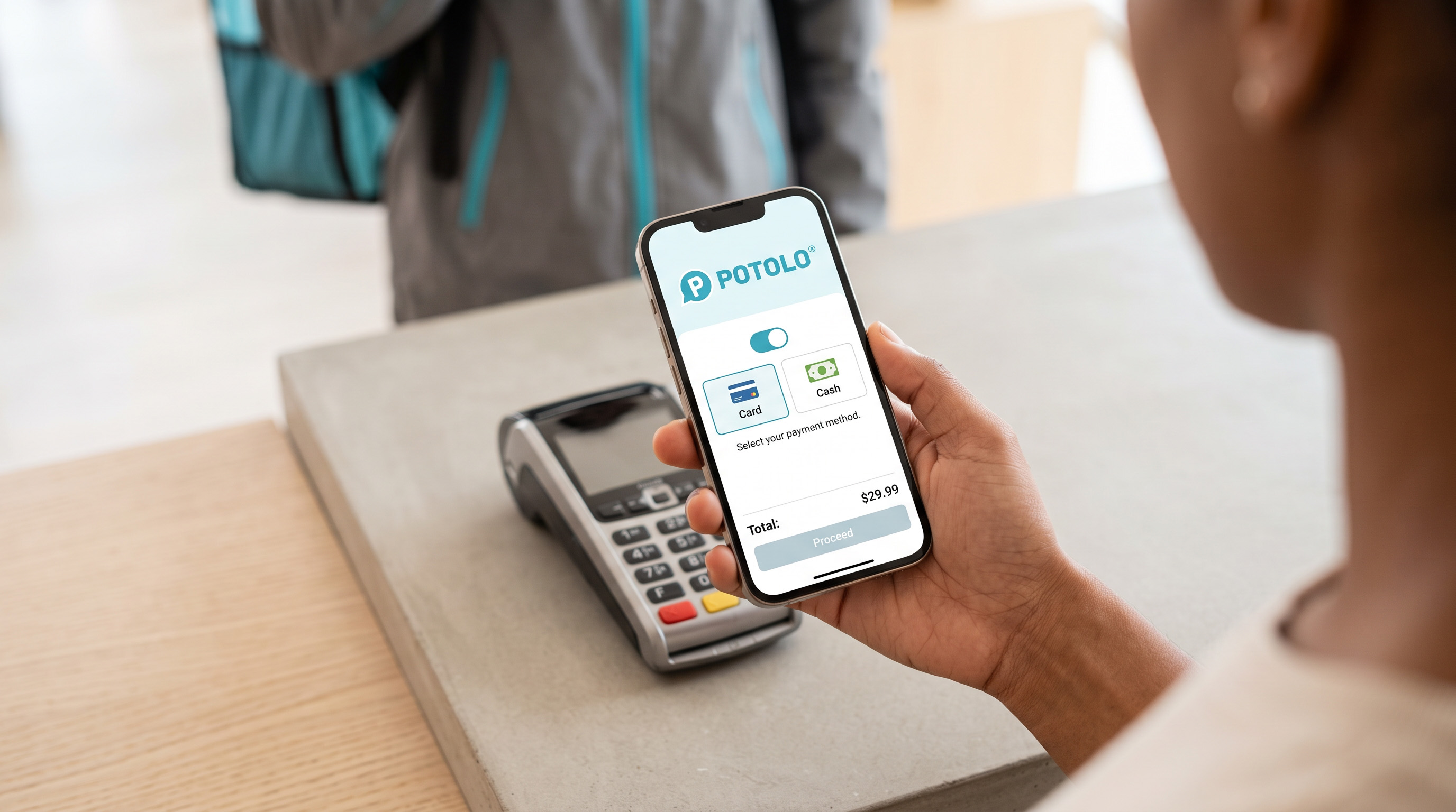 Live order tracking in the Potolo app